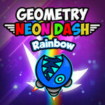 Geometry Neon Dash Rainbow cover art