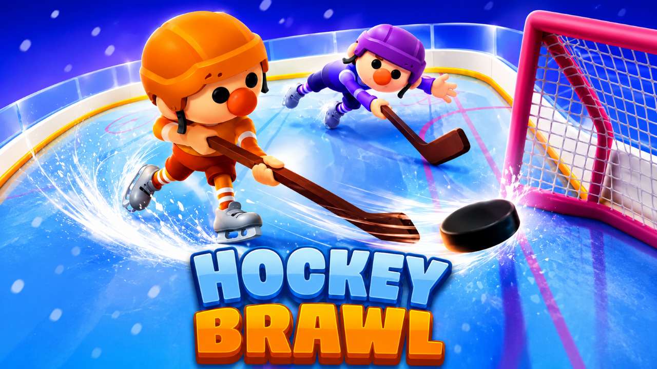 Hockey Brawl: Exploit The Physics Engine In 3v3 Ice Fights cover art