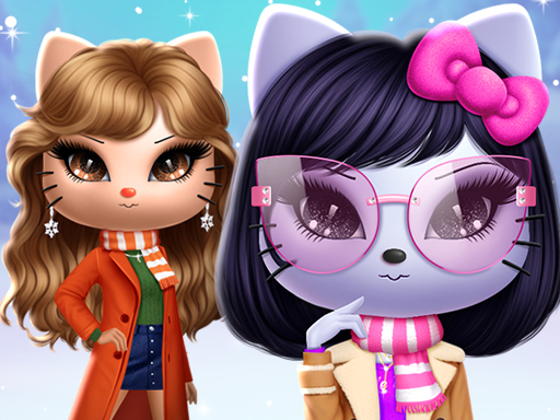 Kitty Squad Winter Dress Up source artwork