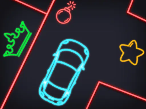 Neon car Puzzle cover art