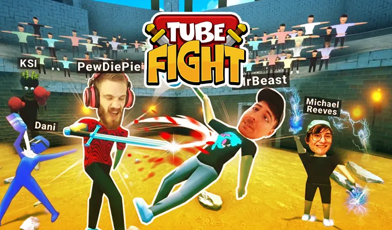 Tube Fight: The Ultimate Meme Arcade Fighting Game Online cover art